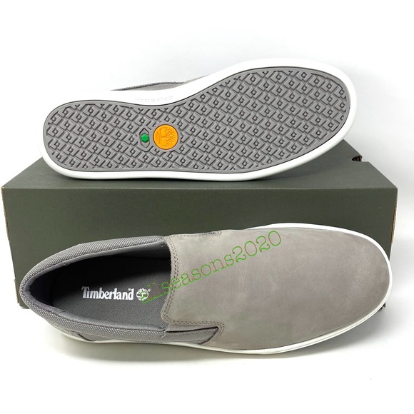 Timberland Groveton Slip On Med Nubuck Grey Men’s - Picture 8 of 12